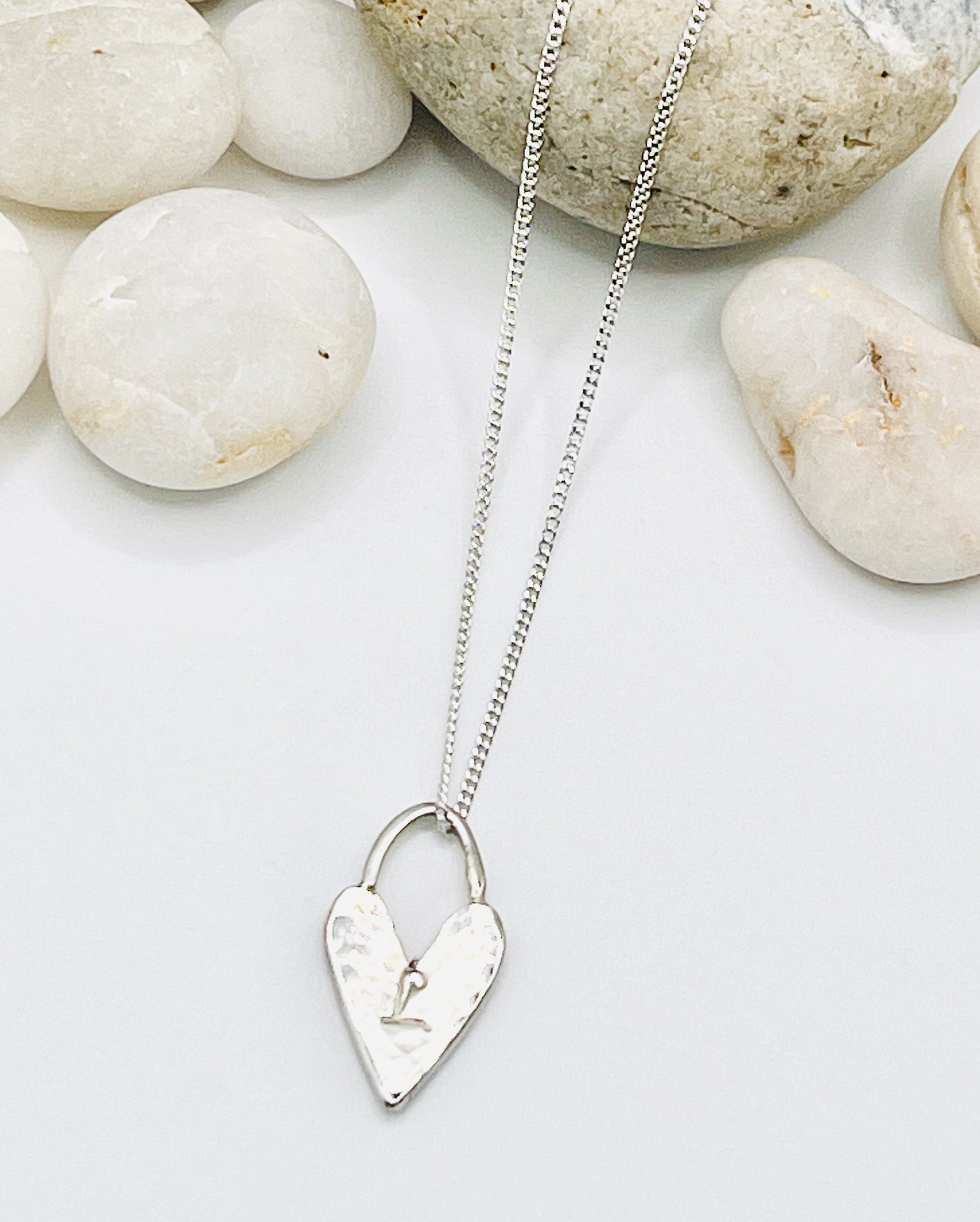 Silver Beach Love necklace