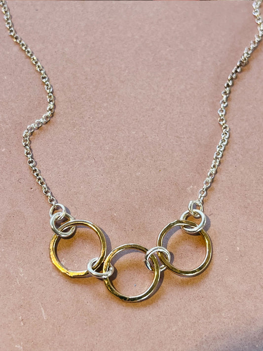 Gold Rings necklace.