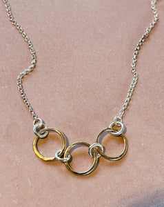 Gold Rings necklace.