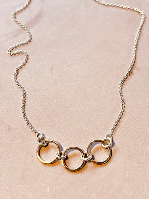 Gold Rings necklace.