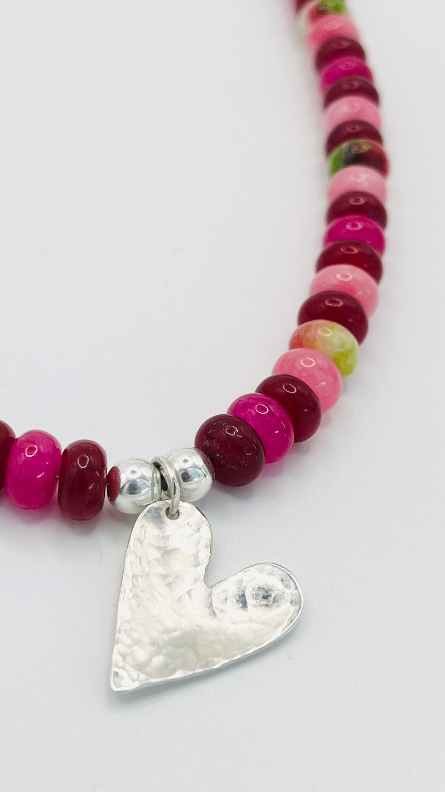 Chunky Big love heart necklace.