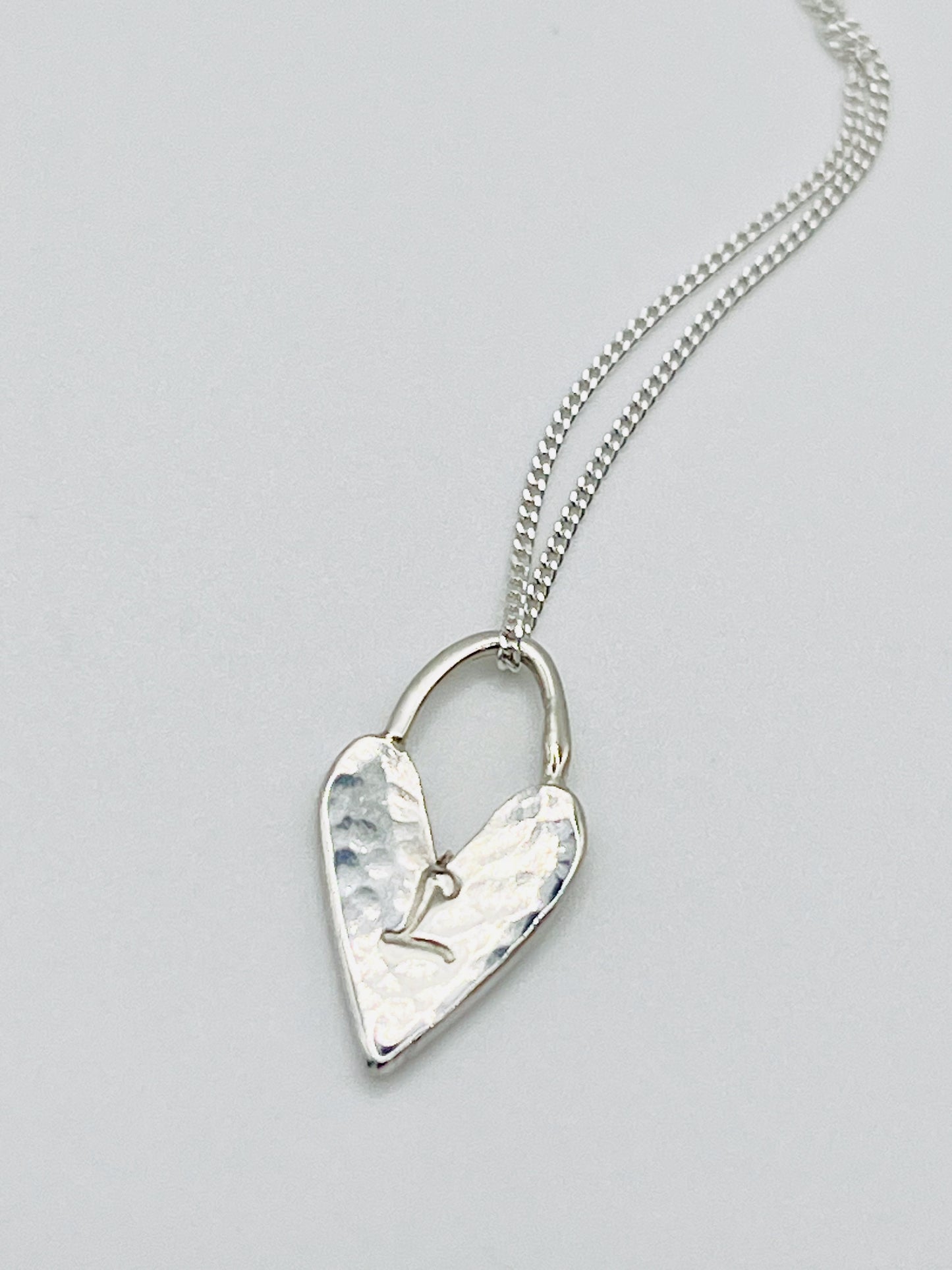 Silver Beach Love necklace