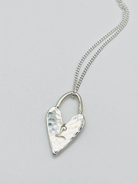 Silver Beach Love necklace