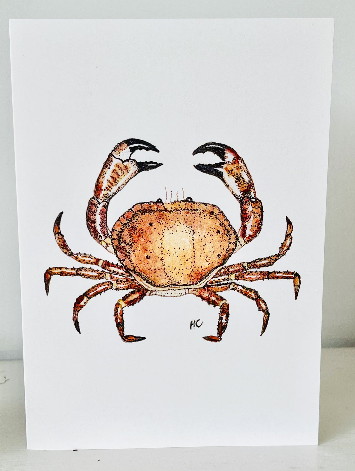 Lobster and Crab set of three Cards.