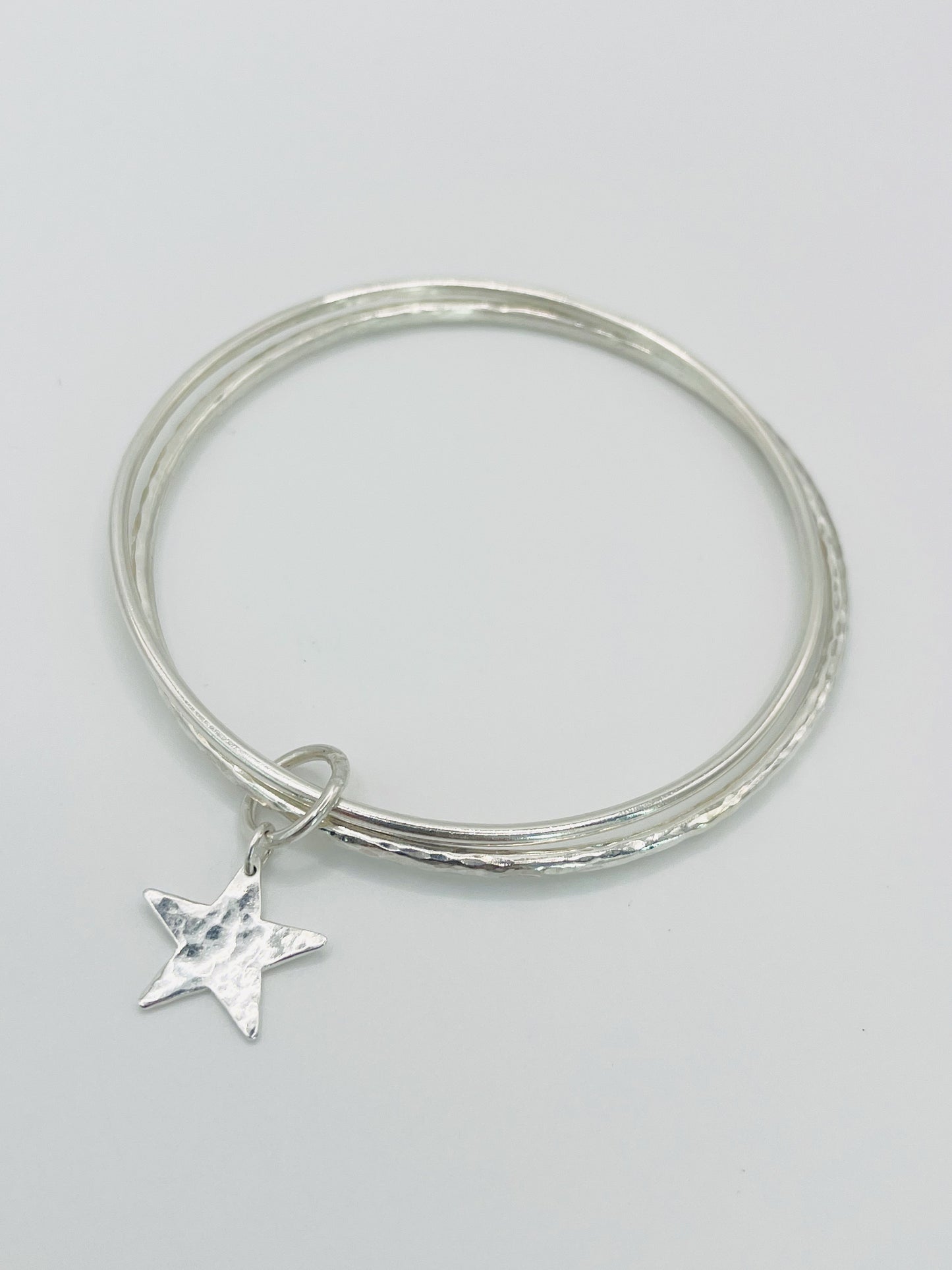 Double silver star Bangle.