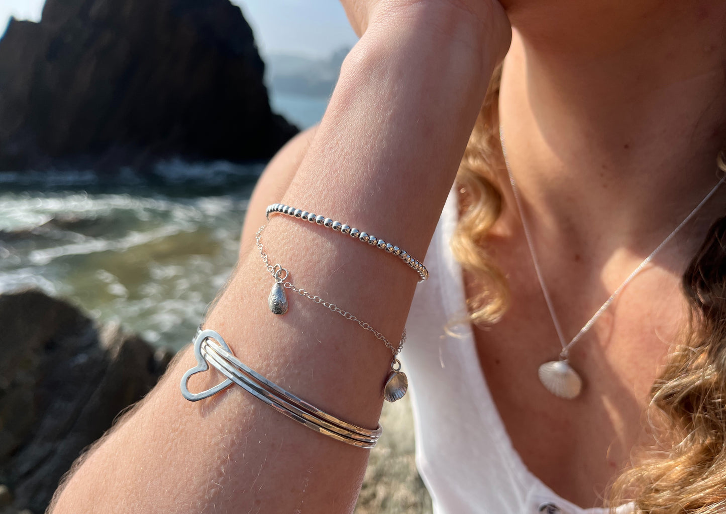 Bantham mini shell bracelet.