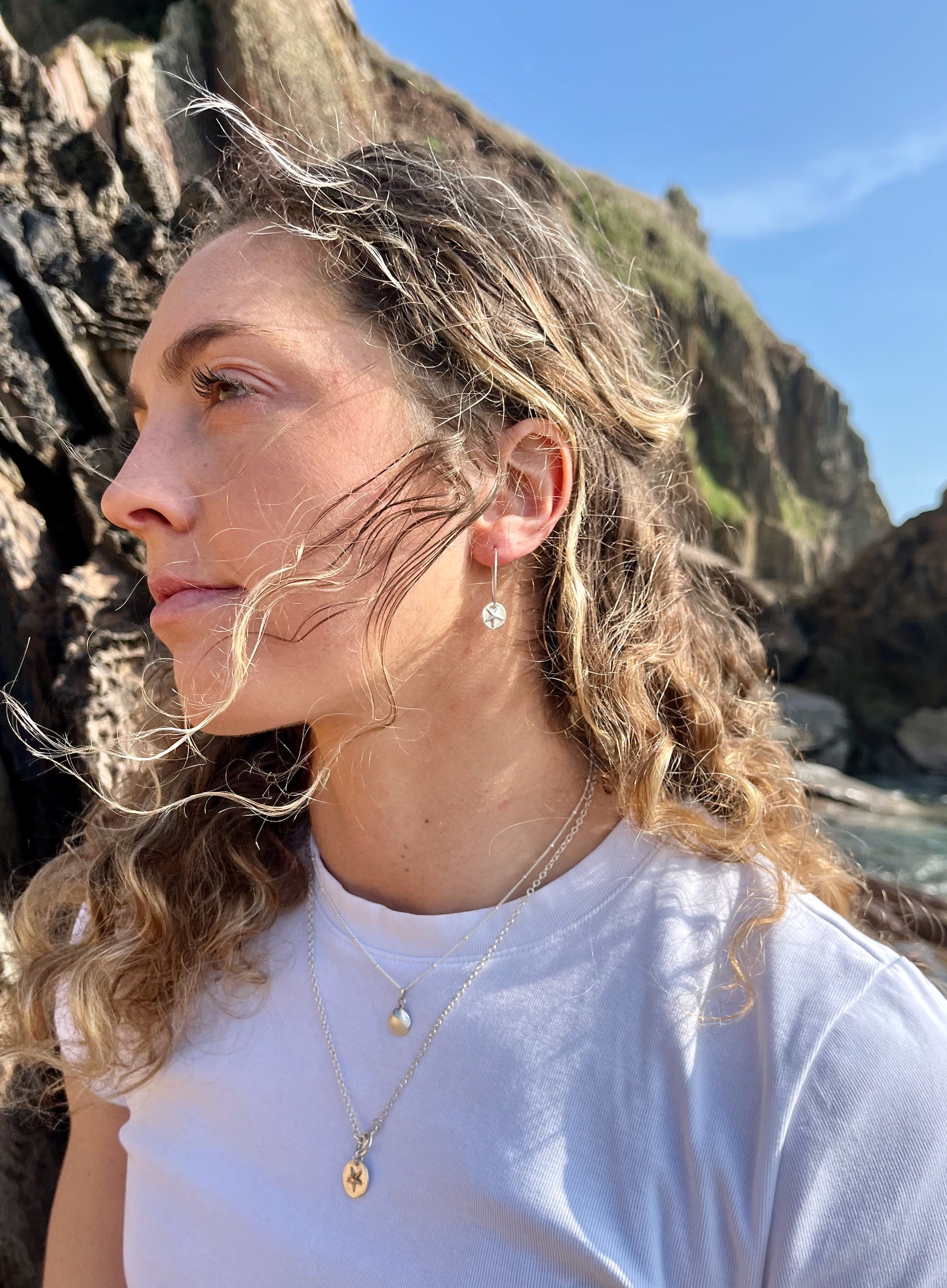Starfish disc hoops.