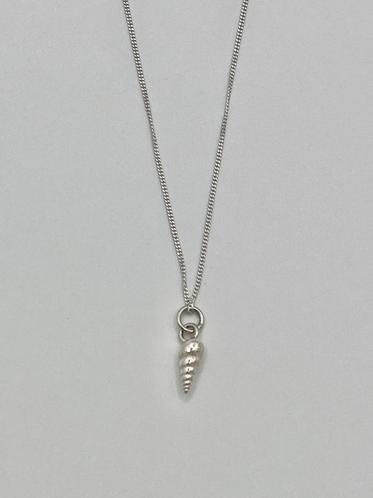 Bantham mini spiral shell necklace.