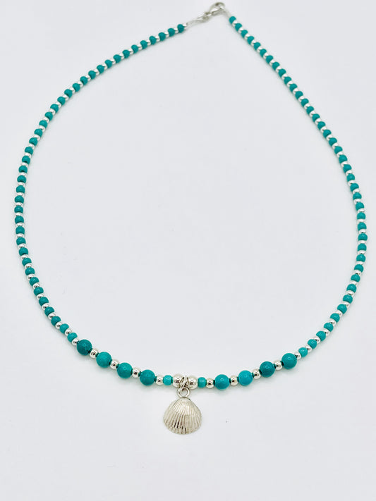 Scallop necklace.