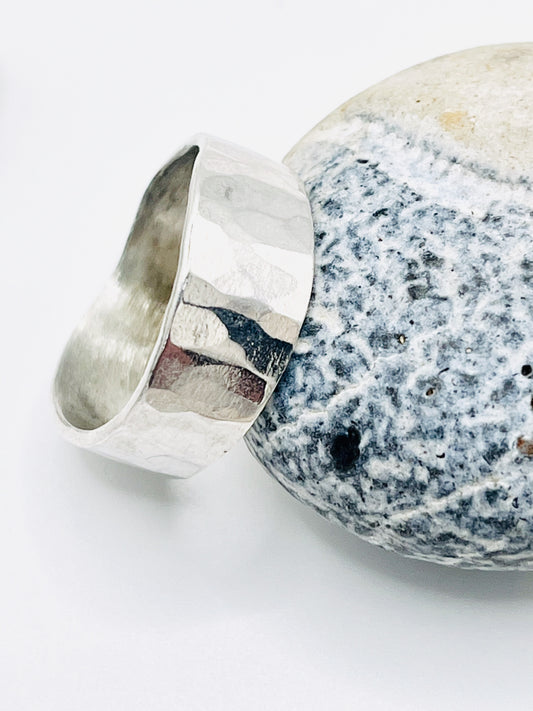 Shimmer band ring.
