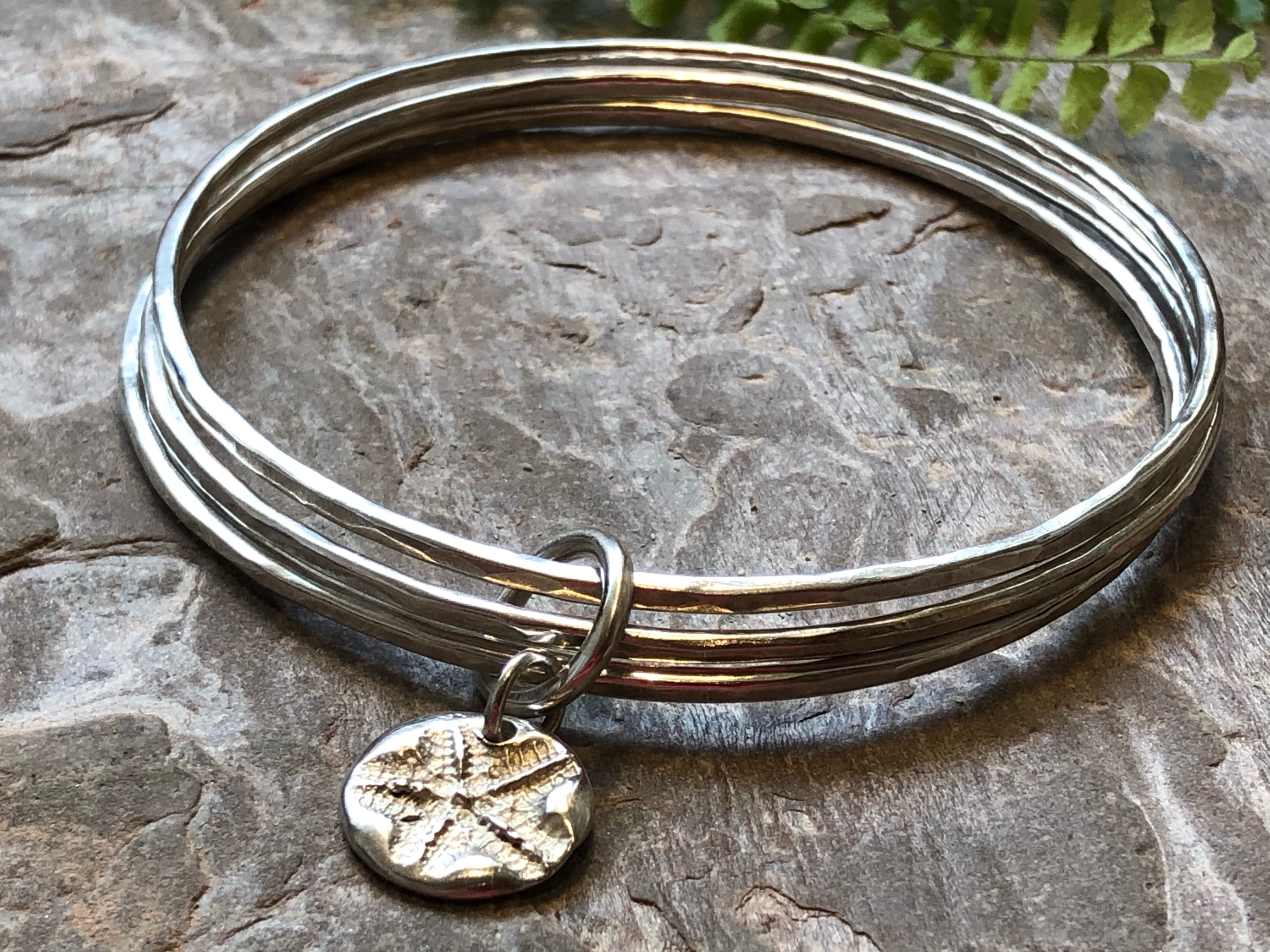 Triple starfish bangle