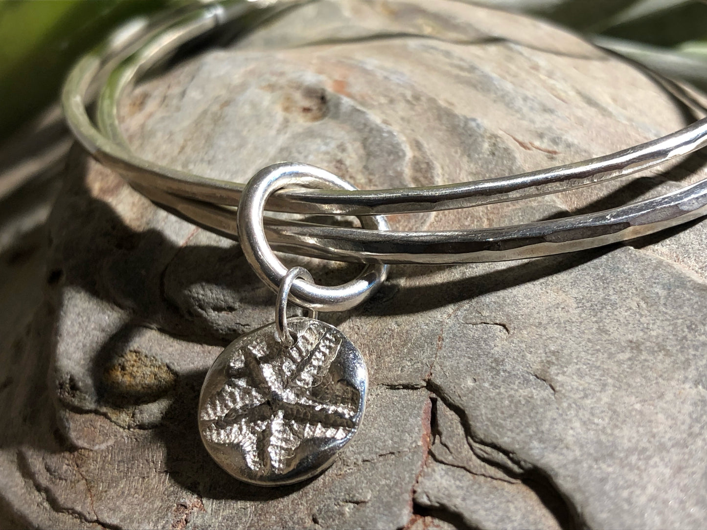 Triple starfish bangle.